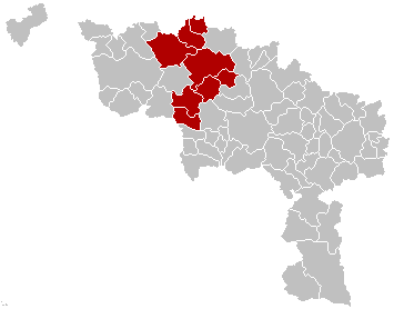 Arrondissement Ath belgique plan