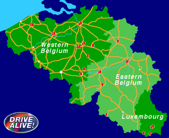 Belgique Carte Luxembourg