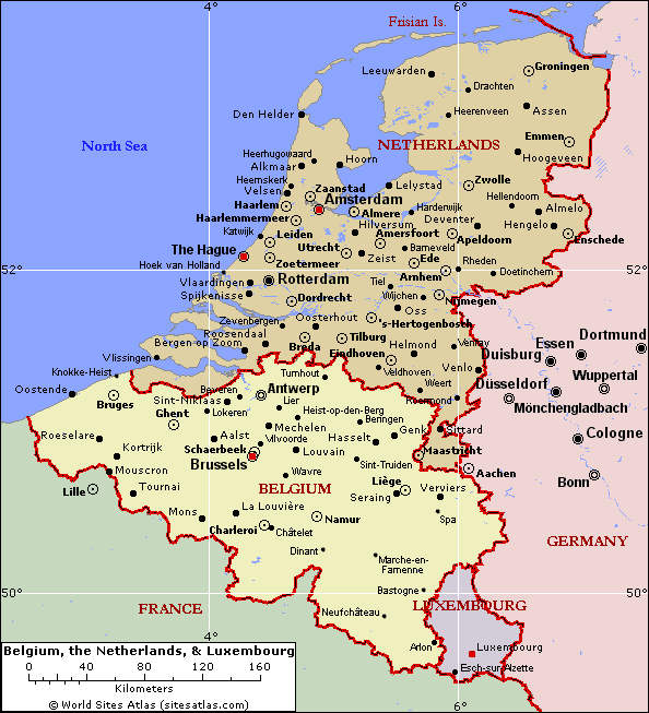 belgique carte pays bas luxemburg
