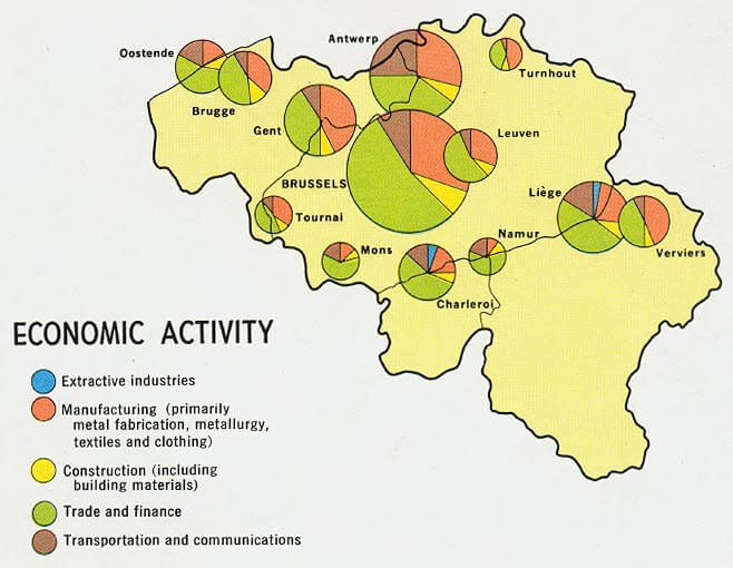 Belgique Economie Carte