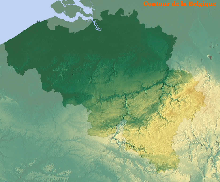 Contour de la Belgique