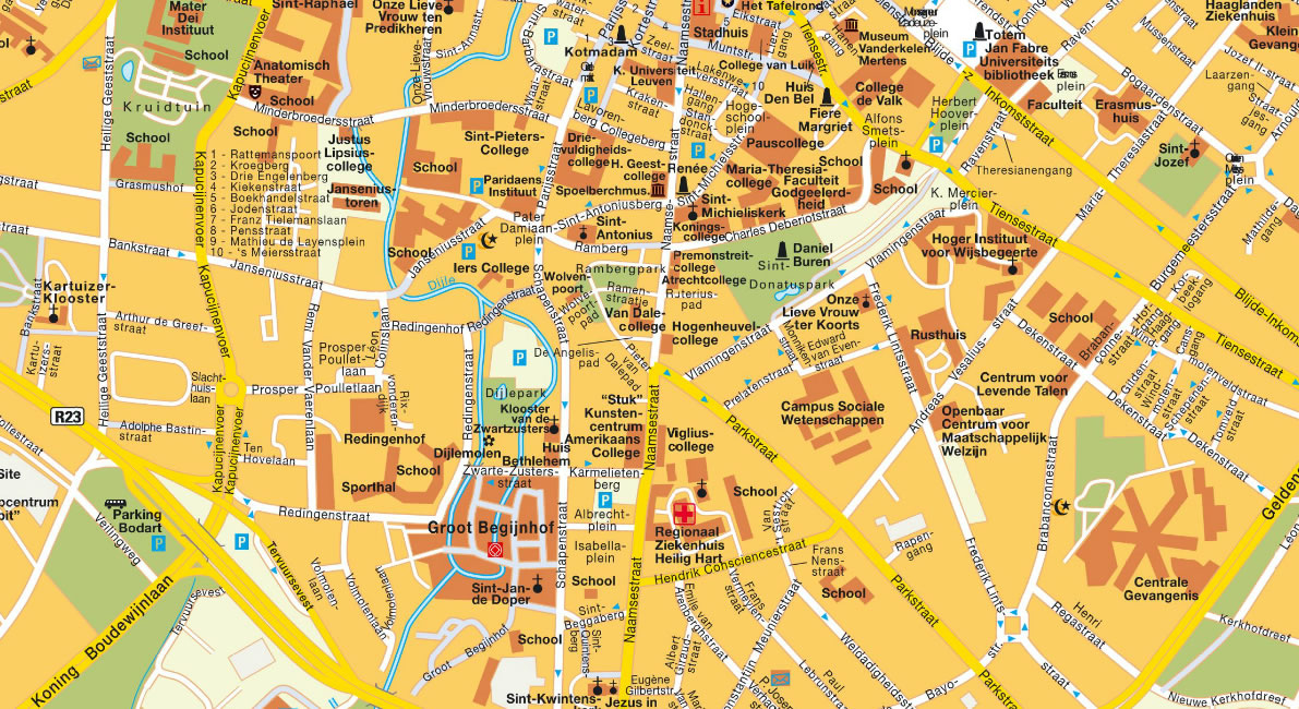 Leuven ville centre plan