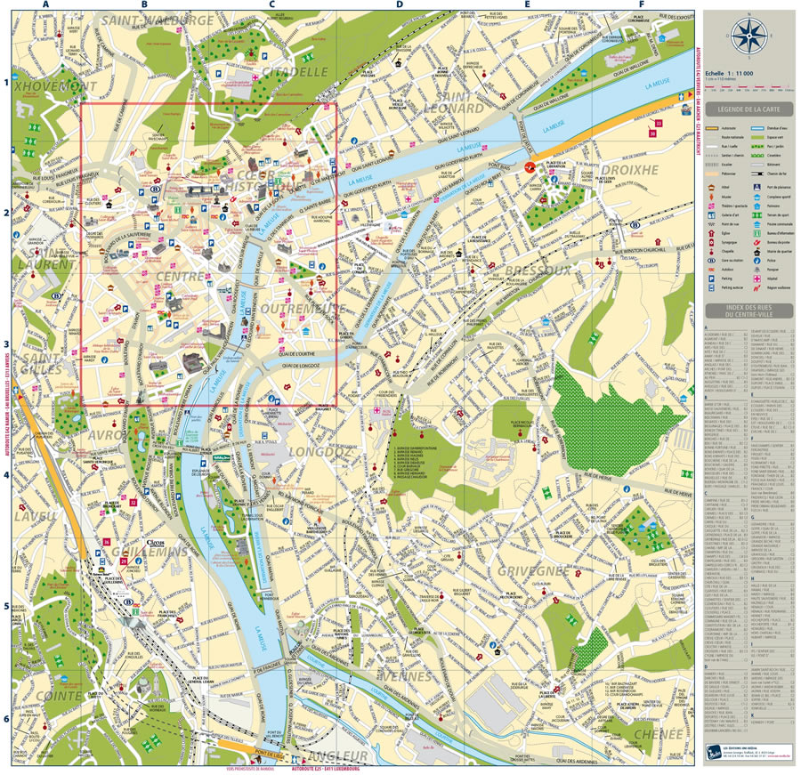 Liege ville plan