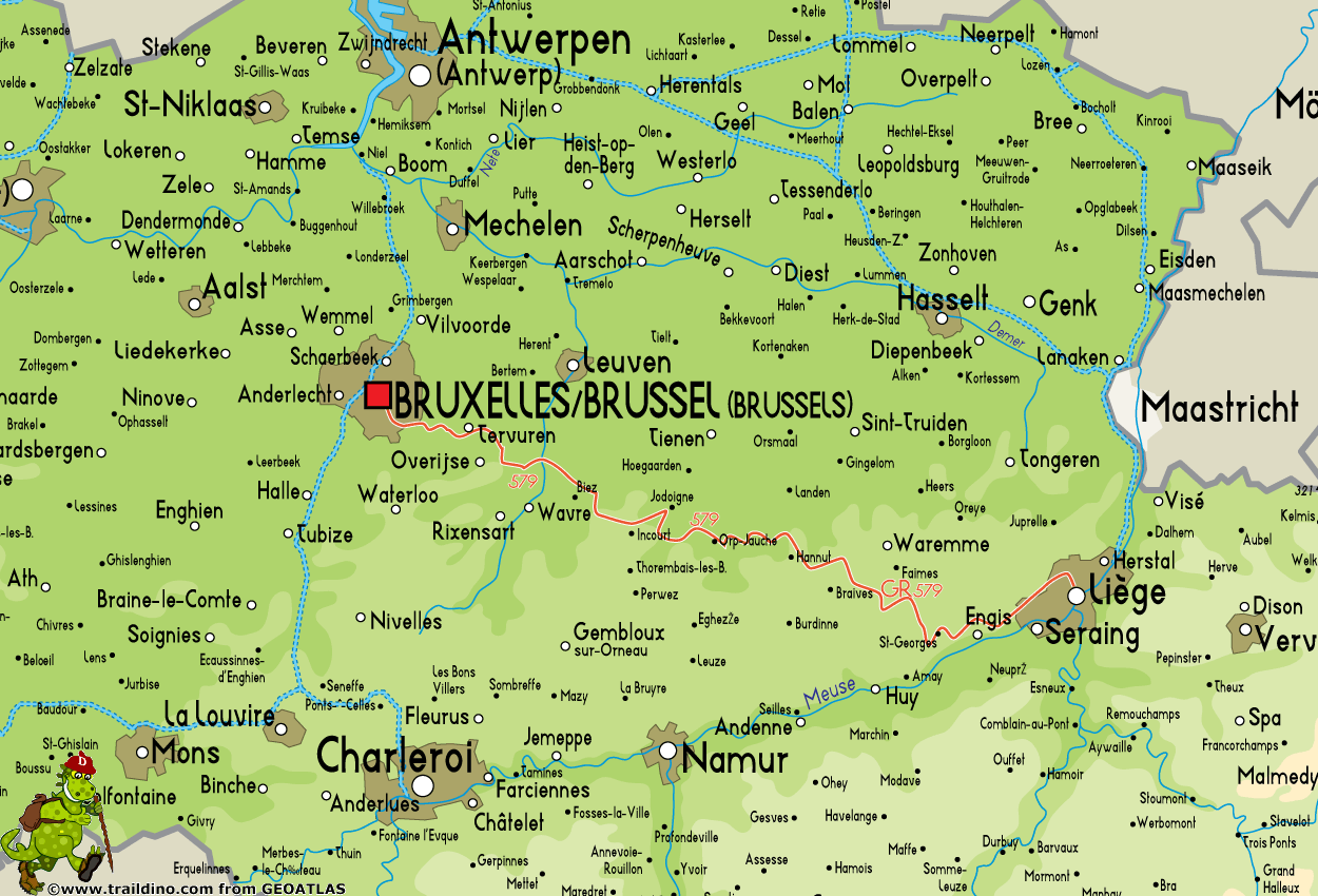 bruxelles Liege plan