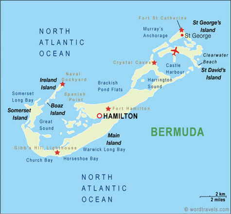 Bermudes carte
