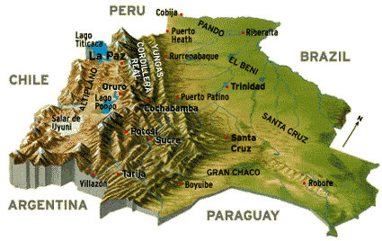 bolivie geographie carte