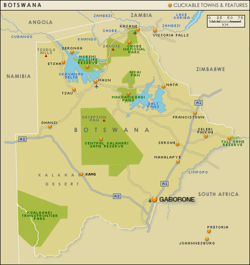 botswana carte