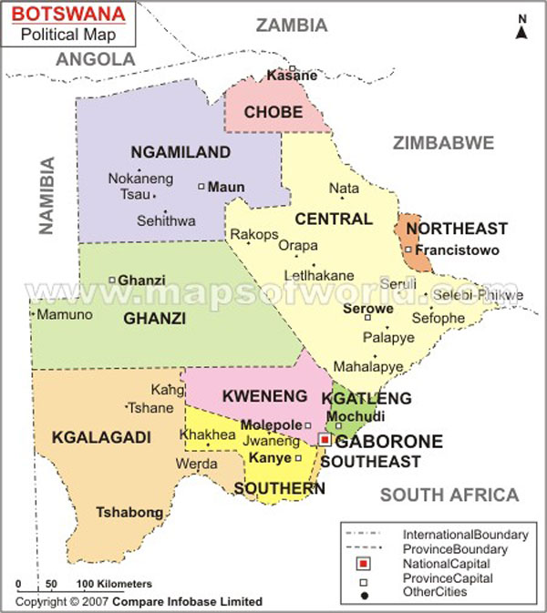 botswana carte