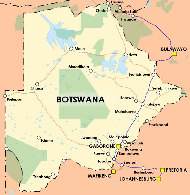botswana national carte