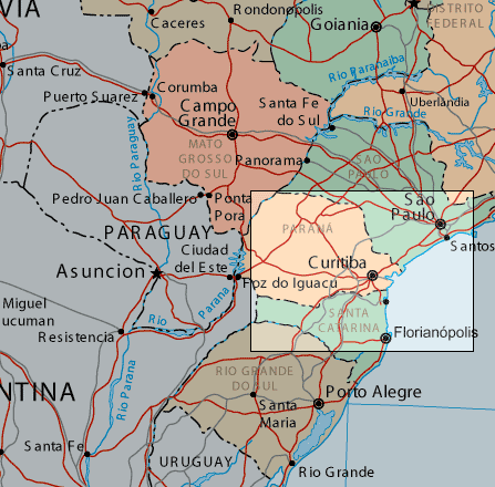 curitiba regions plan