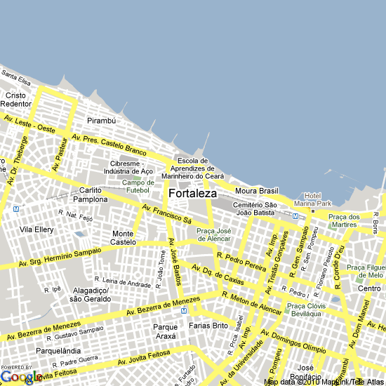 Fortaleza ville plan