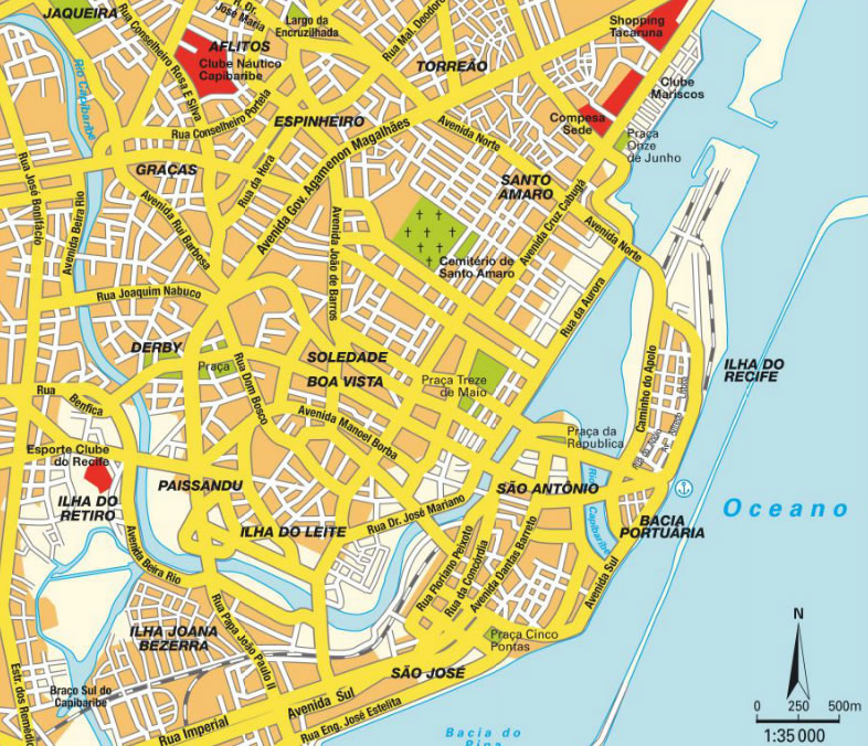 centre ville plan de recife