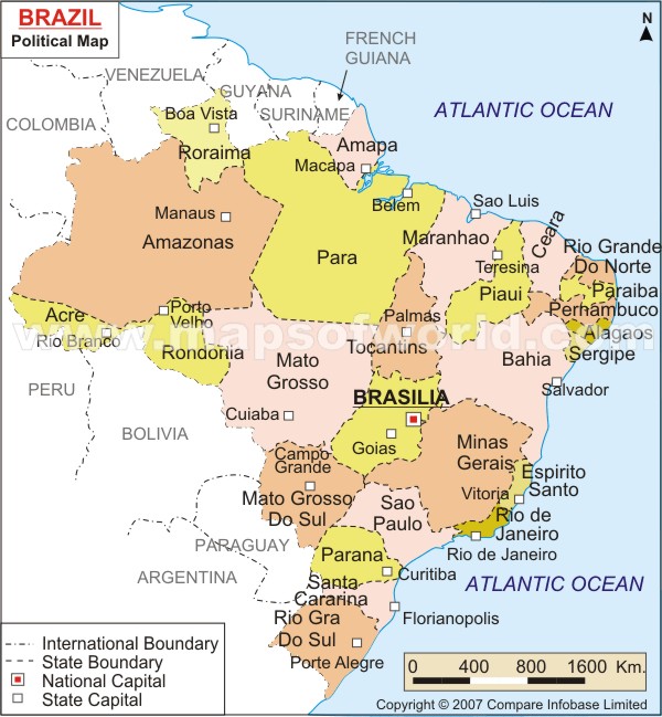 regions carte du bresil