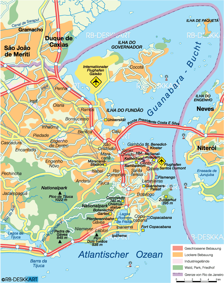 rio de janeiro itineraire plan