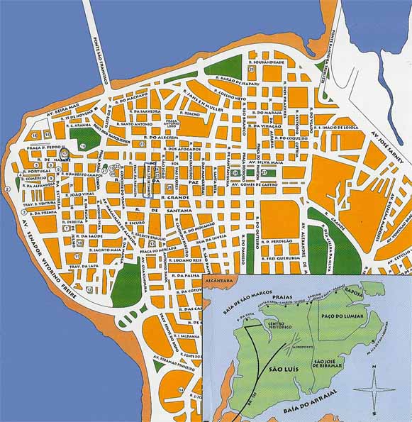 centre ville plan de Sao Luis