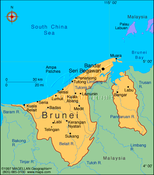 Brunei carte