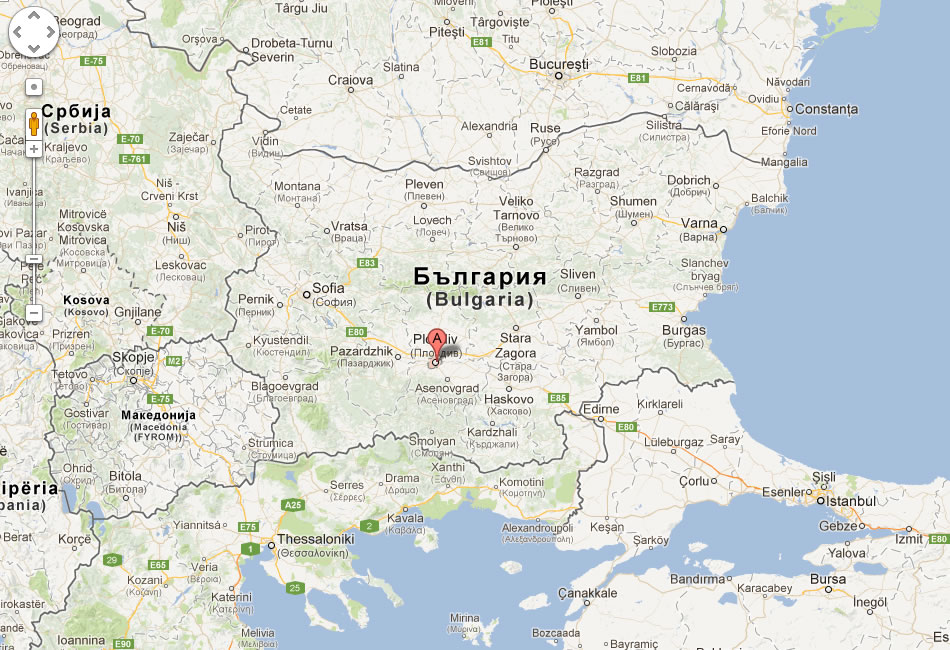 plan de Plovdiv bulgarie