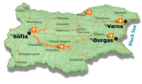 varna sofia burgas plan