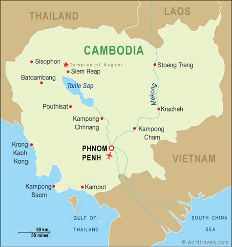 cambodge carte