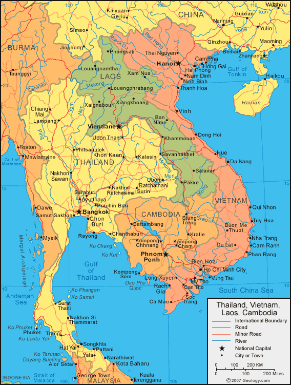 carte du cambodge