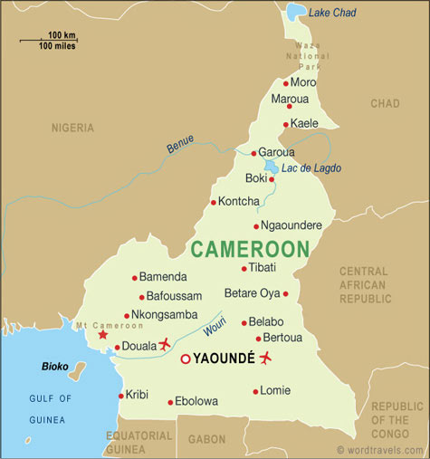 Cameroun Carte et Image Satellite