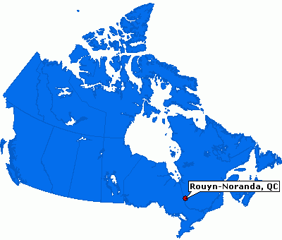 Rouyn Noranda plan canada