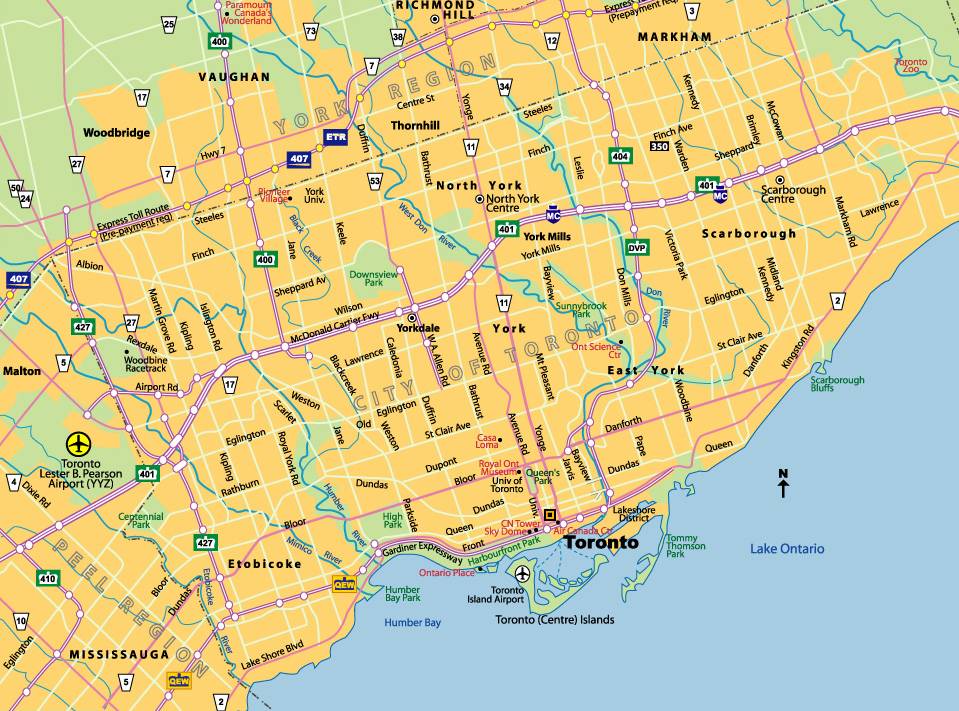 toronto itineraire plan