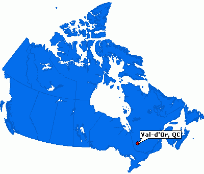 Val d'Or plan canada