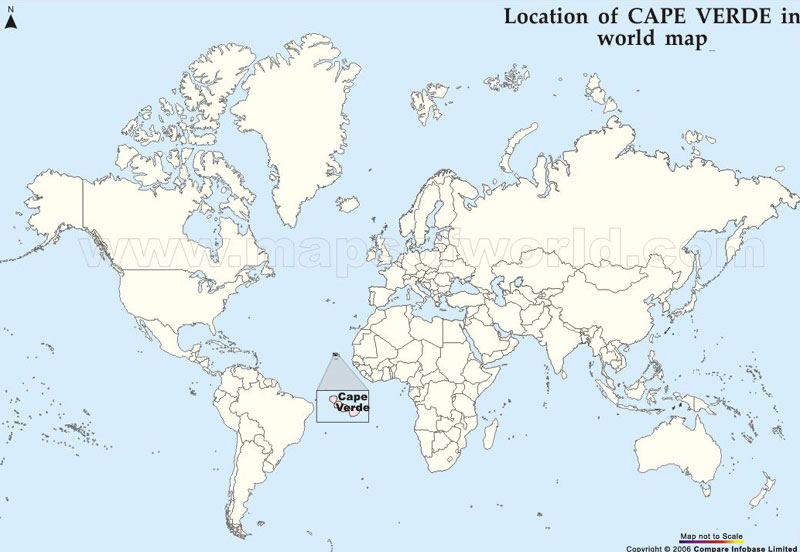 cap vert carte monde