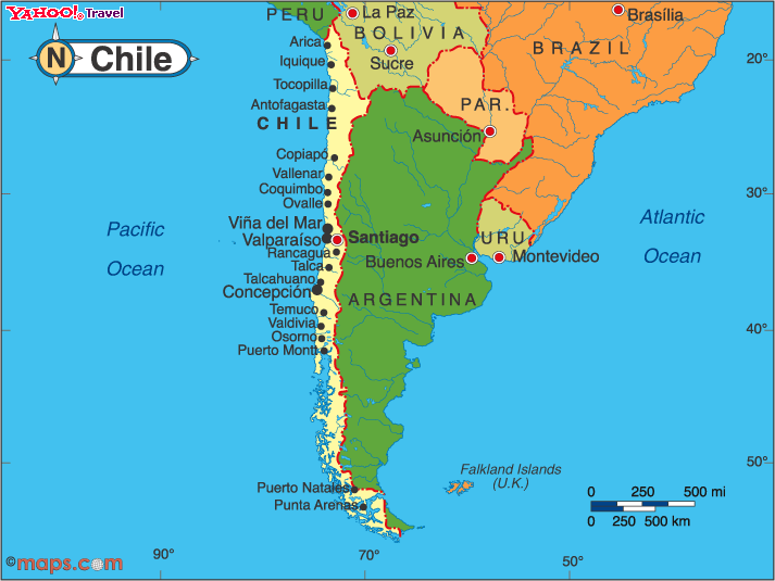 politique carte du chili