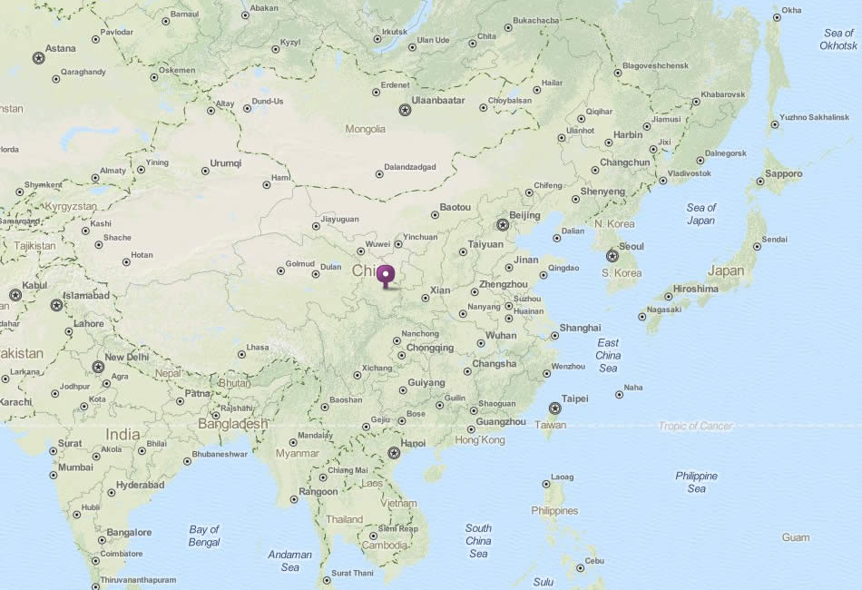 carte du chine