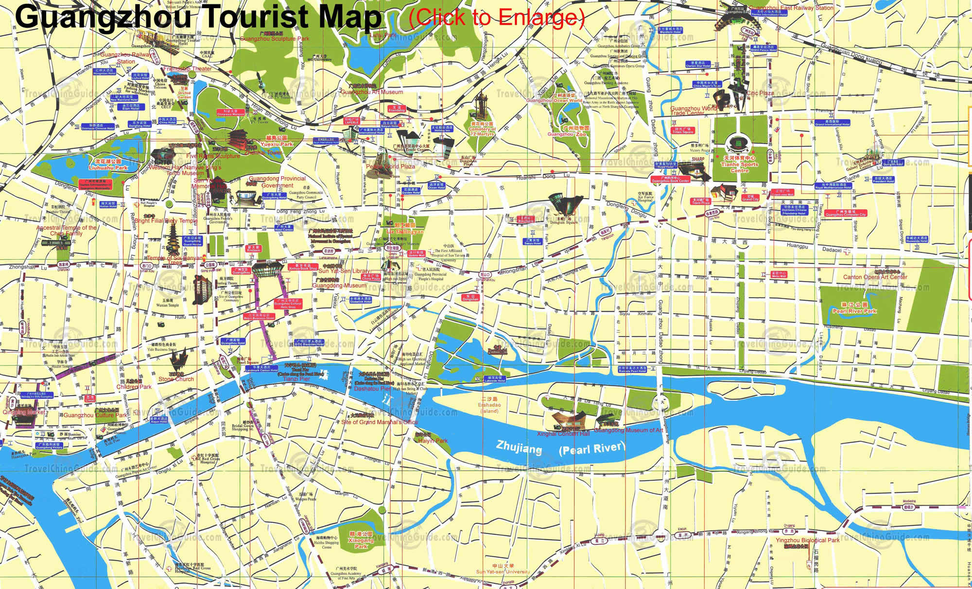 guangzhou touristique plan