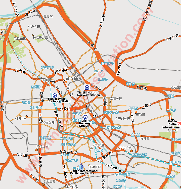 tianjin itineraire plan