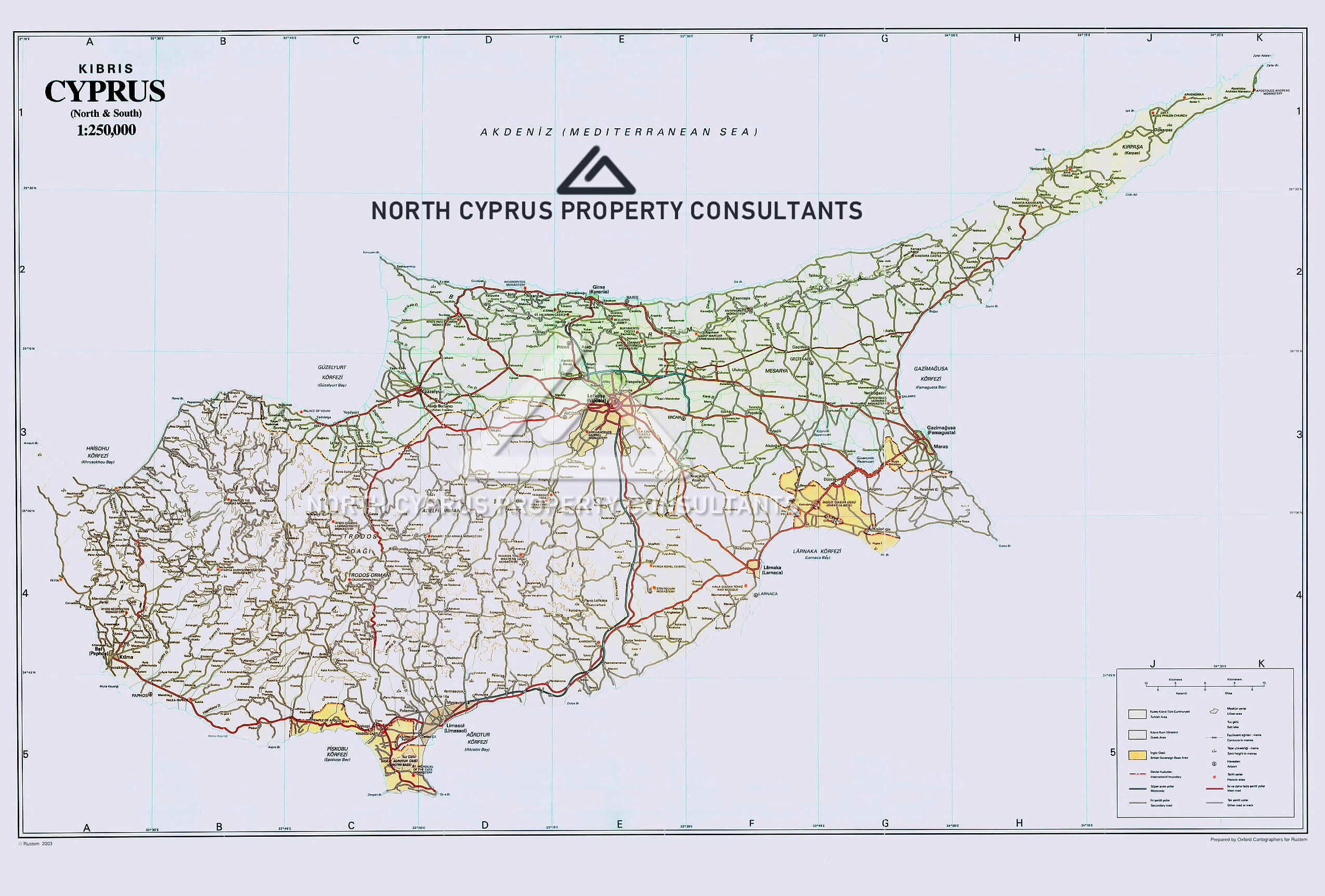 nord chypre carte