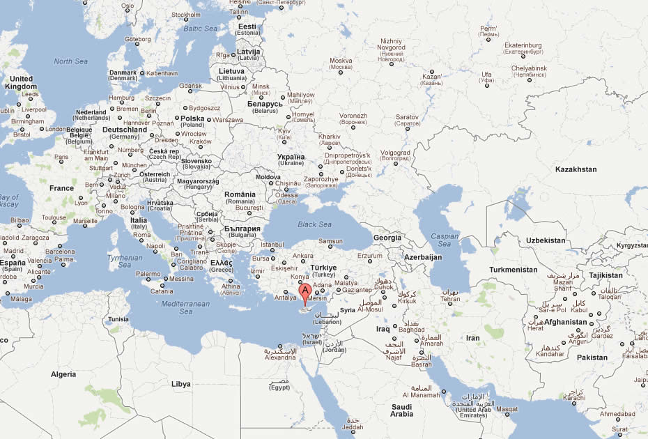 Chypre Carte Europeenne