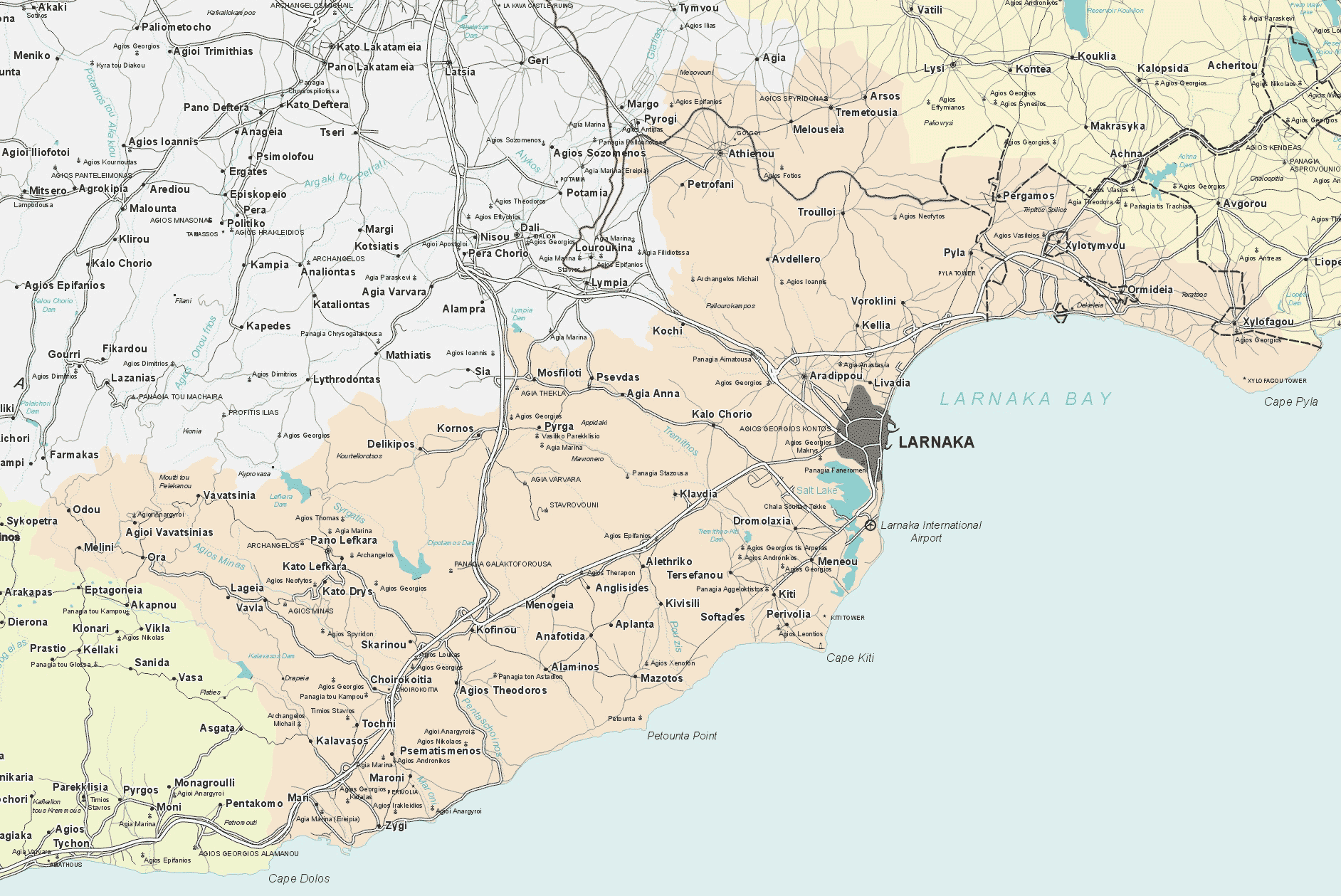 larnaca quartier plan