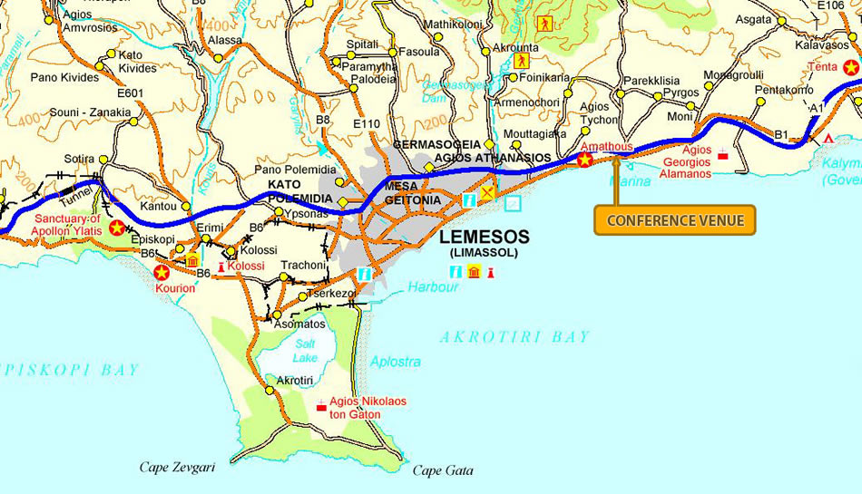 route plan Limassol