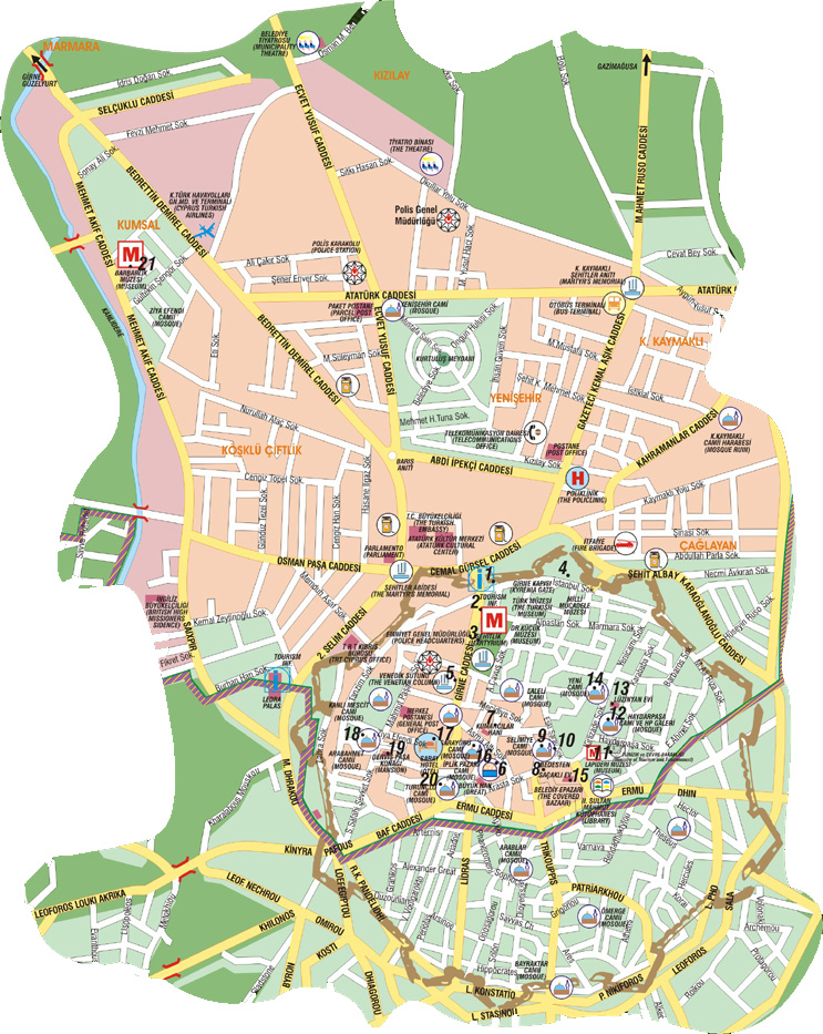 Nicosia lefkosa plan