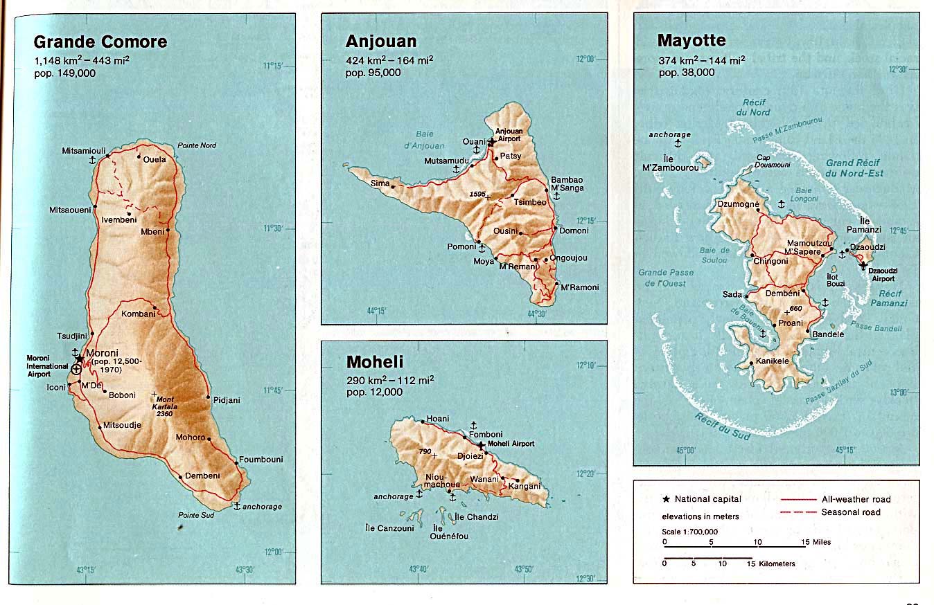 Comores carte