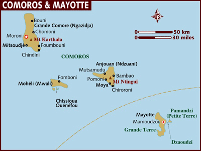 Comores mayotte carte