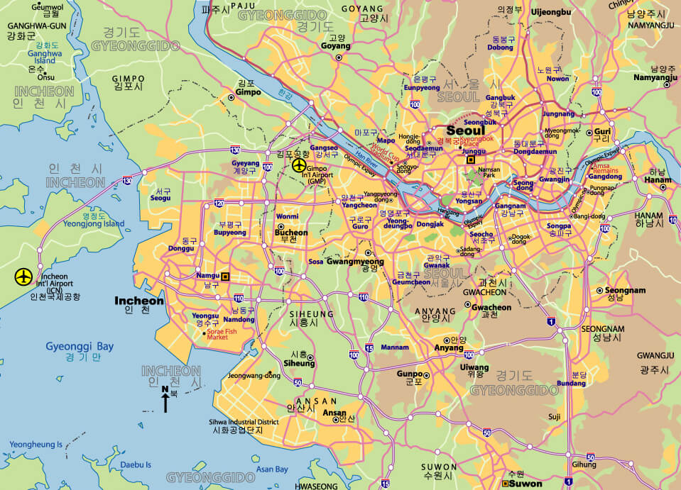 coree du sud seoul plan