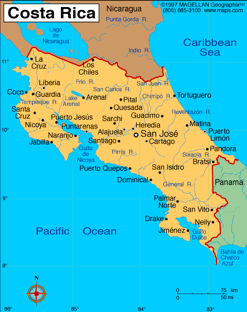 costa rica carte