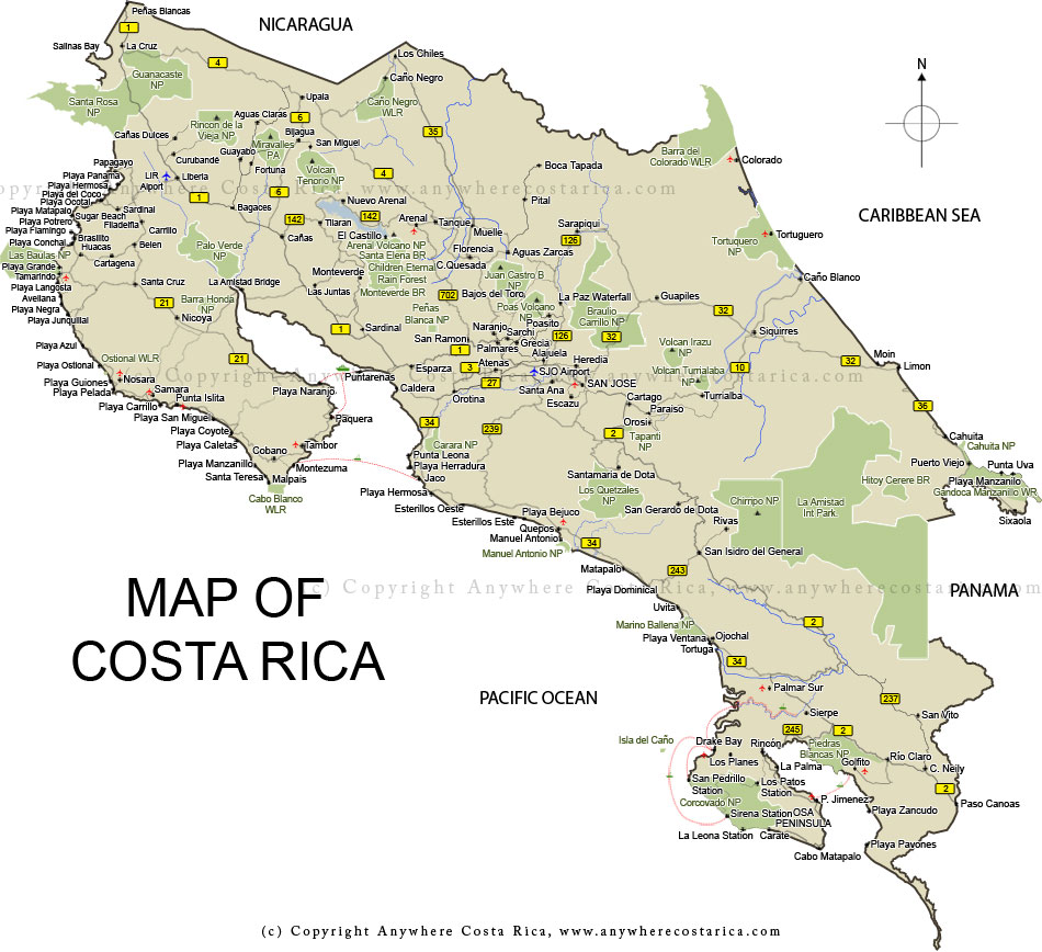 costa rica carte