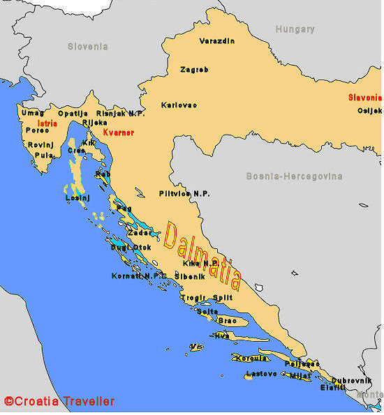 croatie carte