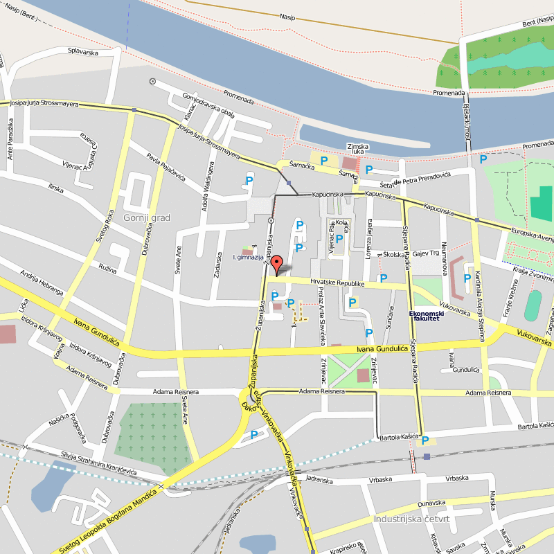 Osijek centre plan