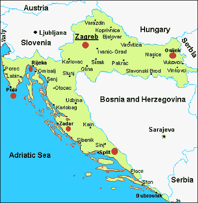 Split croatie plan