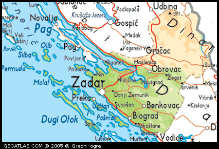 carte zadar