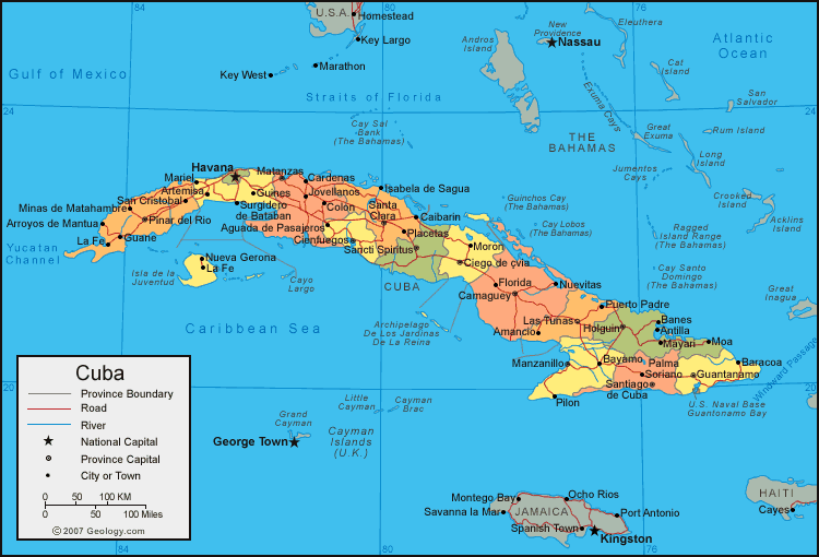 carte du cuba