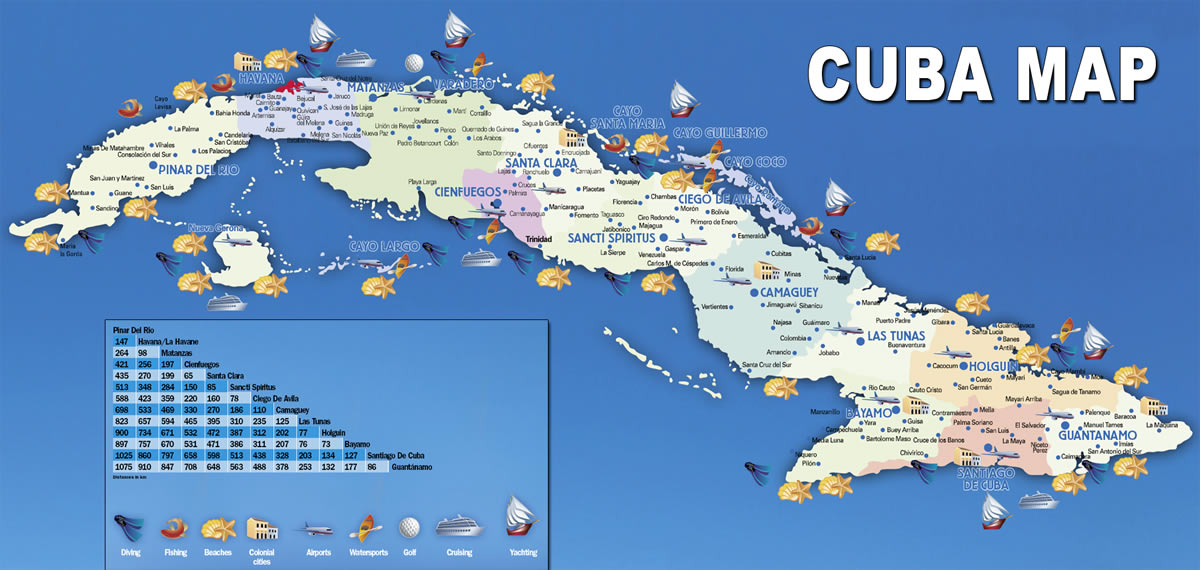 carte du cuba