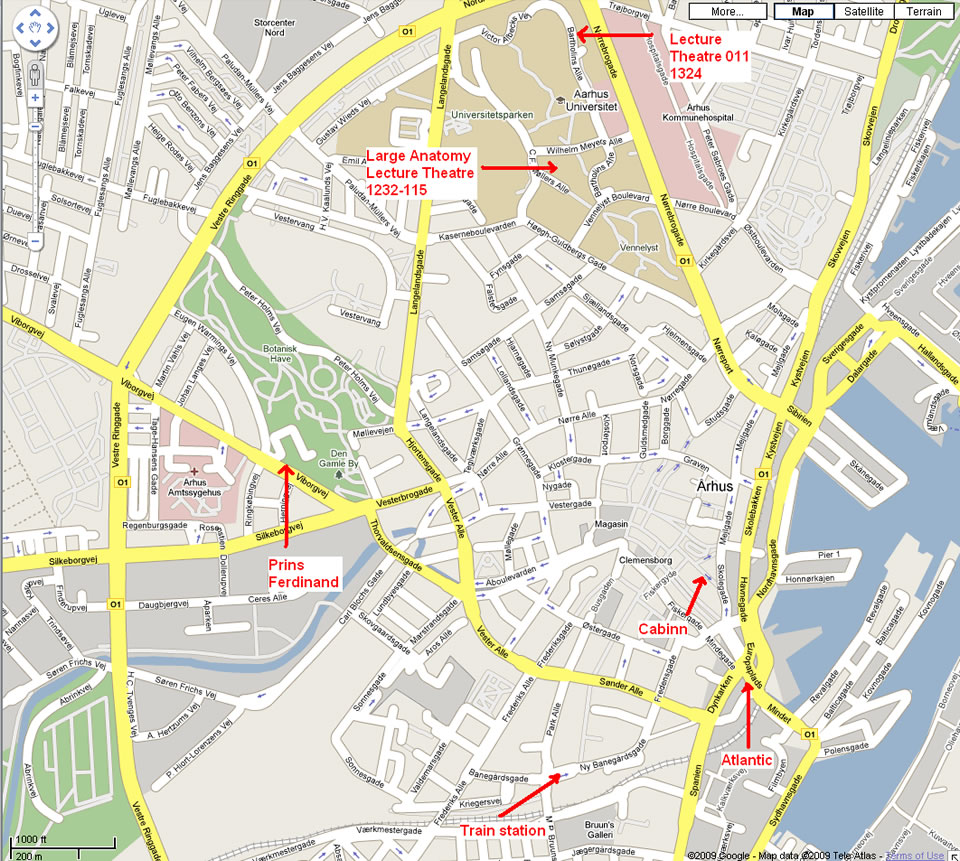 Arhus ville centre plan